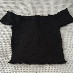 Black Off-Shoulder Top